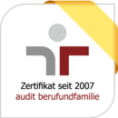 Zertifikat zum audit beruf und familie - seit 2007